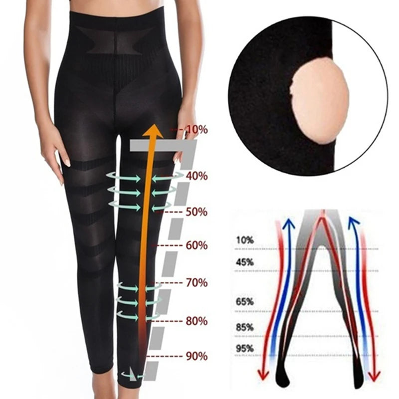 Leg Shapewear Body Shaper Anti Cellulite Compression Leggings Women Slimming Sheath Thigh Sculpting Slimmer Waist Trainer Pants