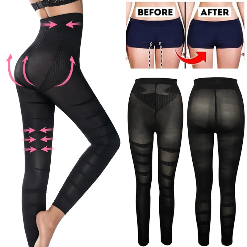 Leg Shapewear Body Shaper Anti Cellulite Compression Leggings Women Slimming Sheath Thigh Sculpting Slimmer Waist Trainer Pants