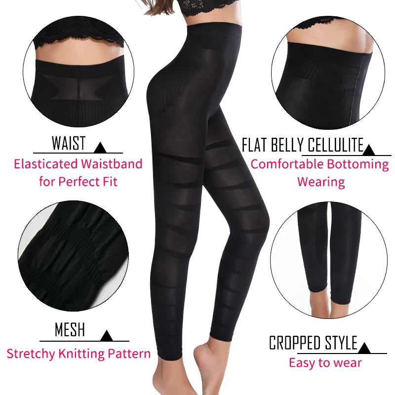 Leg Shapewear Body Shaper Anti Cellulite Compression Leggings Women Slimming Sheath Thigh Sculpting Slimmer Waist Trainer Pants