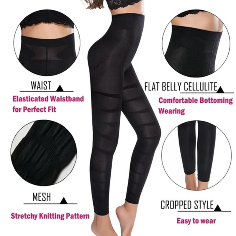 Leg Shapewear Body Shaper Anti Cellulite Compression Leggings Women Slimming Sheath Thigh Sculpting Slimmer Waist Trainer Pants